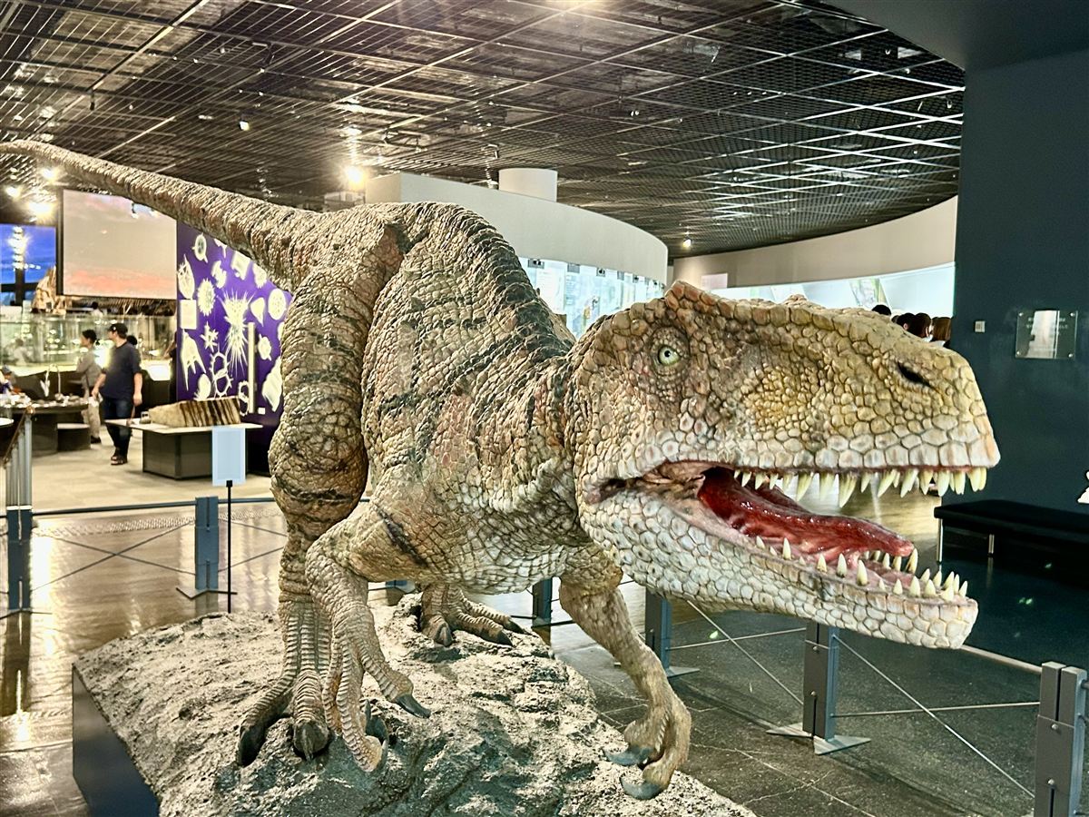福井県立恐竜博物館の動く恐竜