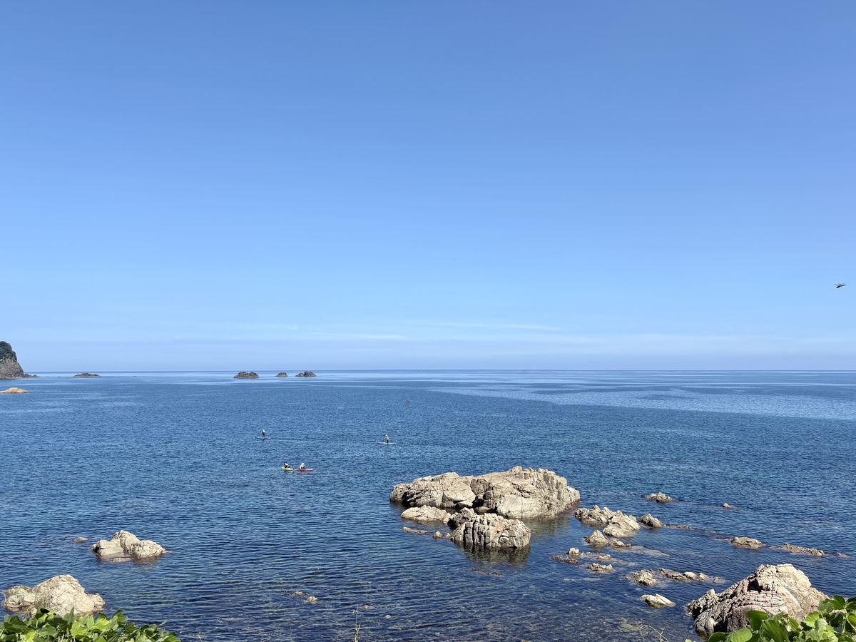 兵庫から鳥取へ続く日本海の海岸
