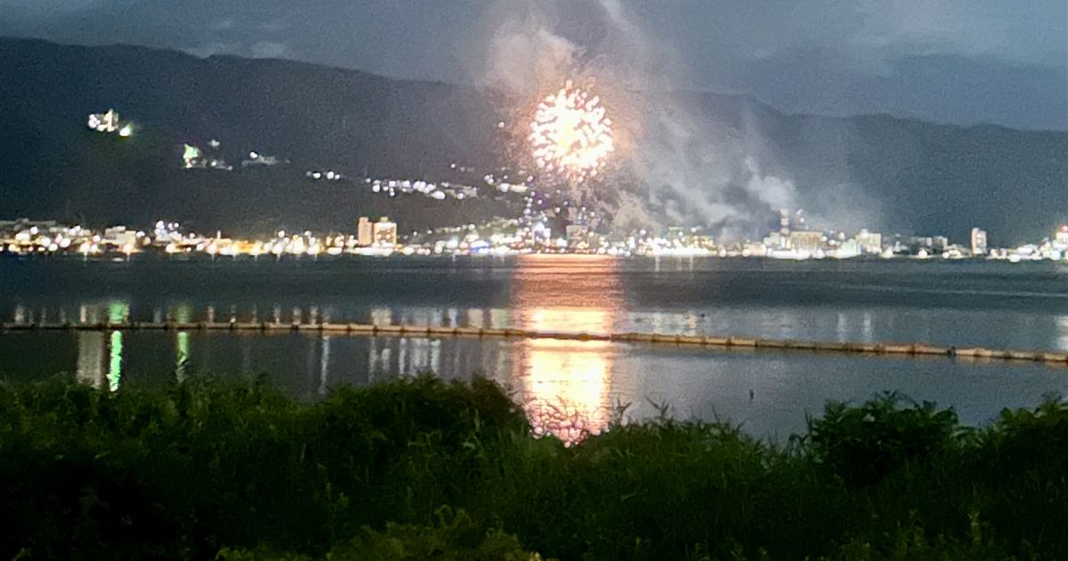 諏訪湖のサマーナイト花火