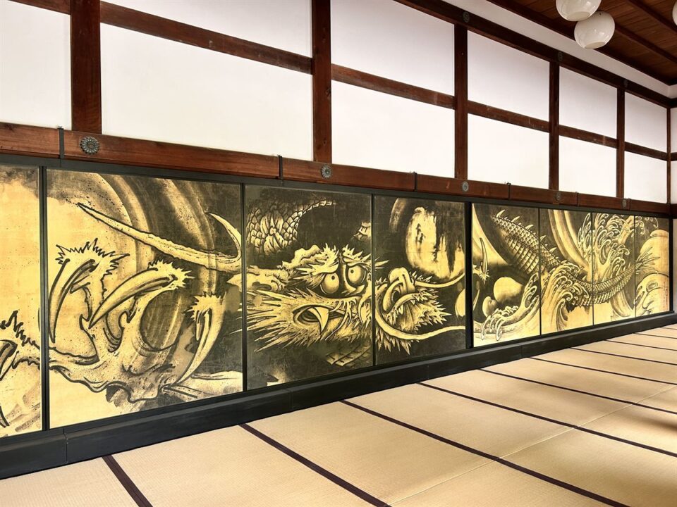 天龍寺の龍のふすま絵