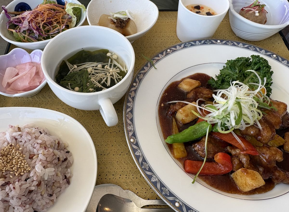 霧島の黒酢レストランで食べた黒酢のランチ
