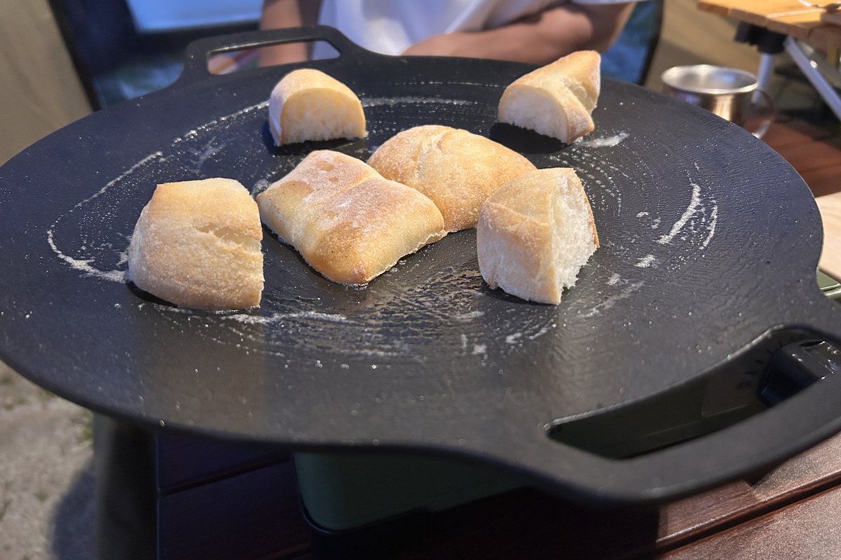 マルチグリドルで焼いたパン